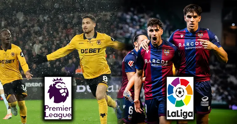 উলভারহ্যাম্পটন ও লেভান্তের খেলোয়াড়দের ছবি